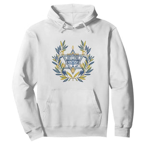 Hanukkah Flower Menorah Star Of David Hoodie Gift For Women TS12 White Print Your Wear