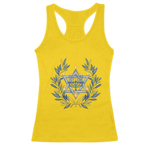 Hanukkah Flower Menorah Star Of David Racerback Tank Top Gift For Women TS12 Daisy Print Your Wear