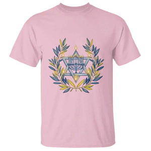 Hanukkah Flower Menorah Star Of David T Shirt Gift For Women TS12 Light Pink Print Your Wear