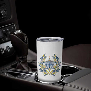 Hanukkah Flower Menorah Star Of David Tumbler Cup Gift For Women TS12 Print Your Wear