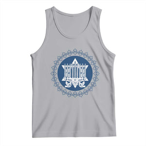 Hanukkah Vintage Menorah Peace Doves Tank Top Festival Of Lights Gift TS12 Athletic Heather Print Your Wear