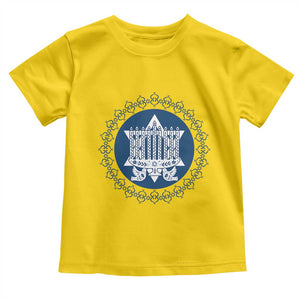 Hanukkah Vintage Menorah Peace Doves Toddler T Shirt Festival Of Lights Gift TS12 Daisy Print Your Wear