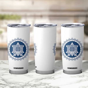 Hanukkah Vintage Menorah Peace Doves Tumbler Cup Festival Of Lights Gift TS12 Print Your Wear