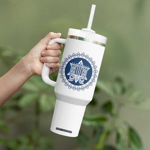 Hanukkah Vintage Menorah Peace Doves Tumbler With Handle Festival Of Lights Gift TS12 Print Your Wear