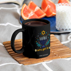 Funny Hanukkah Coffee Mug Lets Get Lit Jewish Holiday Gift TS12 Print Your Wear