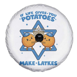 Funny Hanukkah Gift Spare Tire Cover If Life Gives You Potatoes Make Latkes TS12 Print Your Wear