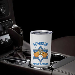 Funny Hanukkah Gift Tumbler Cup If Life Gives You Potatoes Make Latkes TS12 Print Your Wear