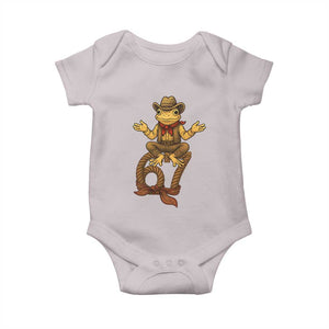 Funny Frog Cowboy Six Seven Meme Baby Onesie 67 Doot Doot Western Animal Trend Gift TS12 Ice Gray Print Your Wear