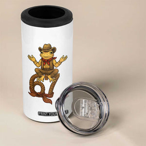 Funny Frog Cowboy Six Seven Meme 4 in 1 Can Cooler Tumbler 67 Doot Doot Western Animal Trend Gift TS12 Print Your Wear