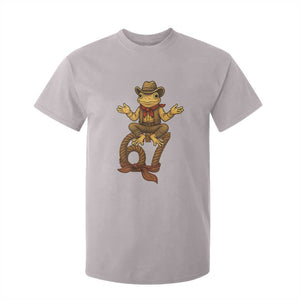 Funny Frog Cowboy Six Seven Meme T Shirt For Kid 67 Doot Doot Western Animal Trend Gift TS12 Ice Gray Print Your Wear