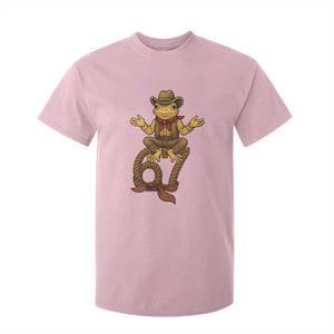 Funny Frog Cowboy Six Seven Meme T Shirt For Kid 67 Doot Doot Western Animal Trend Gift TS12 Light Pink Print Your Wear