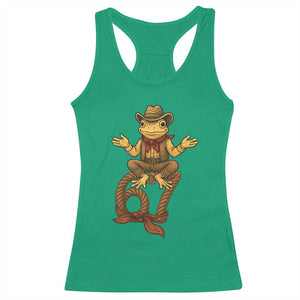 Funny Frog Cowboy Six Seven Meme Racerback Tank Top 67 Doot Doot Western Animal Trend Gift TS12 Irish Green Print Your Wear