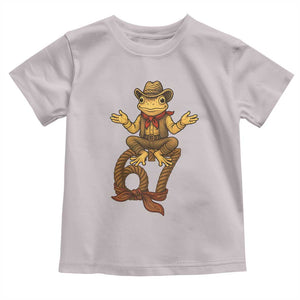 Funny Frog Cowboy Six Seven Meme Toddler T Shirt 67 Doot Doot Western Animal Trend Gift TS12 Ice Gray Print Your Wear