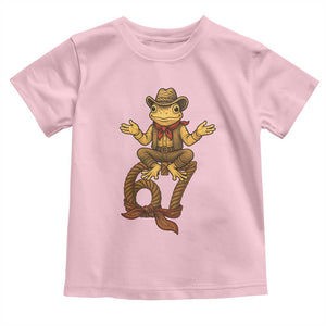 Funny Frog Cowboy Six Seven Meme Toddler T Shirt 67 Doot Doot Western Animal Trend Gift TS12 Light Pink Print Your Wear