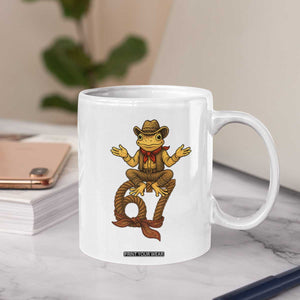 Funny Frog Cowboy Six Seven Meme Coffee Mug 67 Doot Doot Western Animal Trend Gift TS12 Print Your Wear