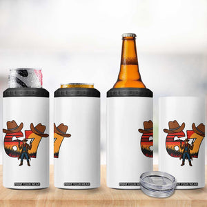 Six Seven Meme Cowboy 4 in 1 Can Cooler Tumbler Funny Western 67 Trend Gift TS12 Print Your Wear