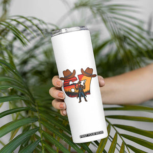 Six Seven Meme Cowboy Skinny Tumbler Funny Western 67 Trend Gift TS12 Print Your Wear