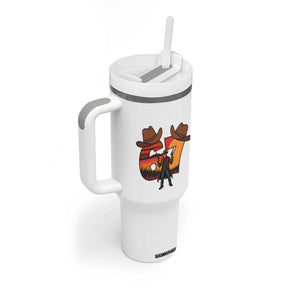 Six Seven Meme Cowboy Tumbler With Handle Funny Western 67 Trend Gift TS12 Print Your Wear