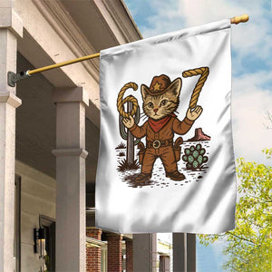 Funny Cowcat Six Seven Meme Garden Flag Gen Alpha 67 Trend Gift TS12 Print Your Wear