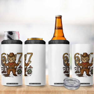 Funny Cowcat Six Seven Meme 4 in 1 Can Cooler Tumbler Gen Alpha 67 Trend Gift TS12 Print Your Wear