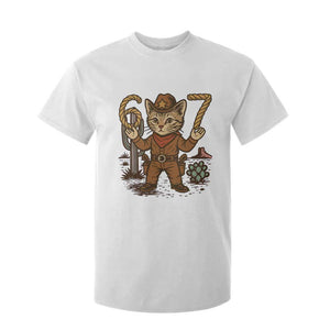Funny Cowcat Six Seven Meme T Shirt For Kid Gen Alpha 67 Trend Gift TS12 White Print Your Wear