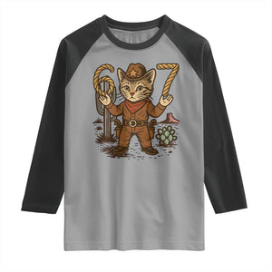 Funny Cowcat Six Seven Meme Raglan Shirt Gen Alpha 67 Trend Gift TS12 Sport Gray Black Print Your Wear
