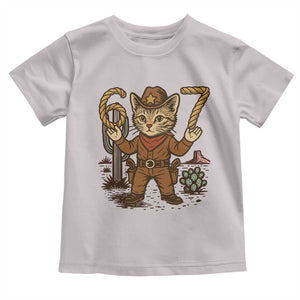 Funny Cowcat Six Seven Meme Toddler T Shirt Gen Alpha 67 Trend Gift TS12 Ice Gray Print Your Wear