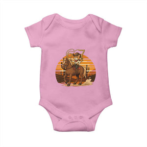 Funny Cowcat Six Seven Meme Baby Onesie Western 67 Trend Gift TS12 Light Pink Print Your Wear
