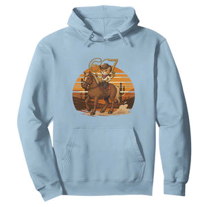Funny Cowcat Six Seven Meme Hoodie Western 67 Trend Gift TS12 Light Blue Print Your Wear