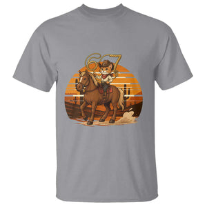Funny Cowcat Six Seven Meme T Shirt Western 67 Trend Gift TS12 Sport Gray Print Your Wear