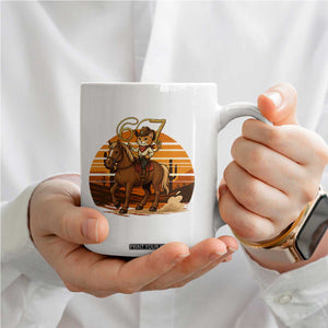 Funny Cowcat Six Seven Meme Coffee Mug Western 67 Trend Gift TS12 Print Your Wear