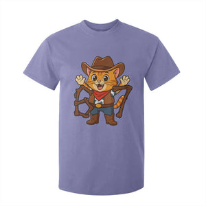 Funny Six Seven Meme Cowcat T Shirt For Kid Gen Alpha Slang Gift TS12 Violet Print Your Wear