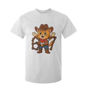 Funny Six Seven Meme Cowcat T Shirt For Kid Gen Alpha Slang Gift TS12 White Print Your Wear