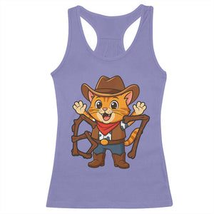 Funny Six Seven Meme Cowcat Racerback Tank Top Gen Alpha Slang Gift TS12 Violet Print Your Wear