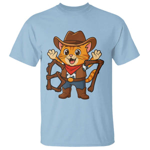 Funny Six Seven Meme Cowcat T Shirt Gen Alpha Slang Gift TS12 Light Blue Print Your Wear