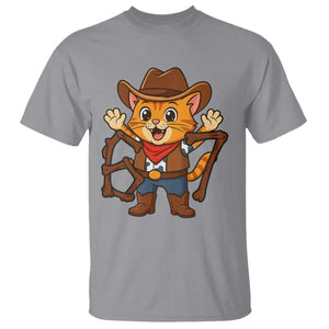 Funny Six Seven Meme Cowcat T Shirt Gen Alpha Slang Gift TS12 Sport Gray Print Your Wear