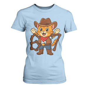 Funny Six Seven Meme Cowcat T Shirt For Women Gen Alpha Slang Gift TS12 Light Blue Print Your Wear