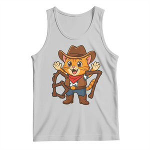 Funny Six Seven Meme Cowcat Tank Top Gen Alpha Slang Gift TS12 Ash Print Your Wear