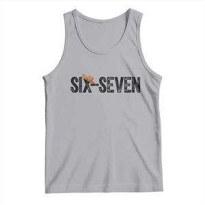 Six Seven Meme Gen Alpha Cowboy Hat Tank Top Funny Western Gift TS12 Athletic Heather Print Your Wear