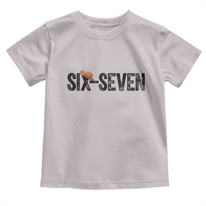 Six Seven Meme Gen Alpha Cowboy Hat Toddler T Shirt Funny Western Gift TS12 Ice Gray Print Your Wear