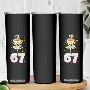 Funny Ballerina Cappuccina Ballet Six Seven Skinny Tumbler Brainrot Meme Pastel Gift TS12 Print Your Wear