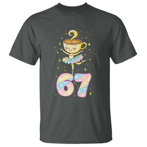 Funny Ballerina Cappuccina Ballet Six Seven T Shirt Brainrot Meme Pastel Gift TS12 Dark Heather Print Your Wear