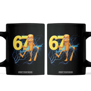 Tung Tung Sahur Six Seven Meme Coffee Mug Funny Gen Z Alpha Gift TS12 Black Print Your Wear