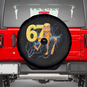 Tung Tung Sahur Six Seven Meme Spare Tire Cover Funny Gen Z Alpha Gift TS12 Black Print Your Wear