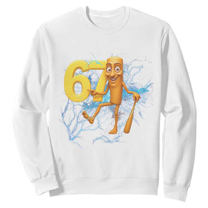 Tung Tung Sahur Six Seven Meme Sweatshirt Funny Gen Z Alpha Gift TS12 White Print Your Wear