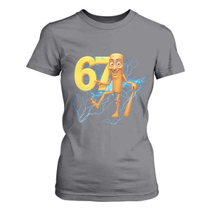 Tung Tung Sahur Six Seven Meme T Shirt For Women Funny Gen Z Alpha Gift TS12 Charcoal Print Your Wear