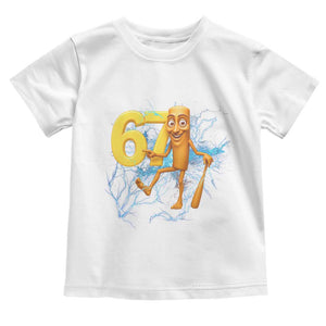 Tung Tung Sahur Six Seven Meme Toddler T Shirt Funny Gen Z Alpha Gift TS12 White Print Your Wear