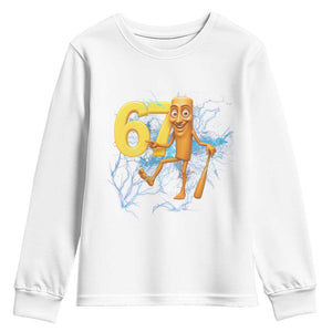 Tung Tung Sahur Six Seven Meme Youth Sweatshirt Funny Gen Z Alpha Gift TS12 White Print Your Wear