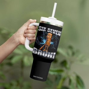 Tung Tung Sahur Six Seven Meme Tumbler With Handle Funny 67 Gen Alpha Gift TS12 Print Your Wear