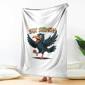 Funny Raven Six Seven Meme Trending Gift Throw Blanket TS12 Print Your Wear